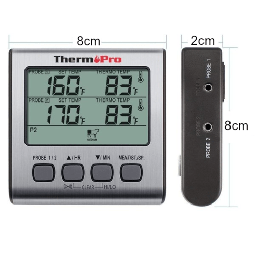 ThermoPro TP17 Kernthermometer, 2 Messfühler - grillstir.comThermoPro TP17 Kernthermometer, 2 MessfühlerThermoProgrillstir.com