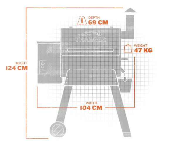 Traeger Pelletgrill Pro Series 22 Blau - grillstir.comTraeger Pelletgrill Pro Series 22 BlauTraegergrillstir.com