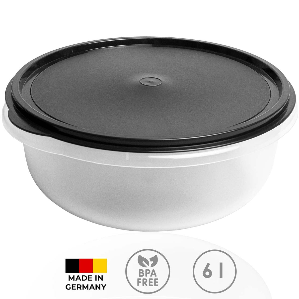 Wüllner & Kaiser Hefeteigschüssel mit Deckel, 6 Liter - grillstir.comWüllner & Kaiser Hefeteigschüssel mit Deckel, 6 LiterWüllner & Kaisergrillstir.com