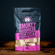 Smokey Goodness BBQ Wood Chunks - Hickory - 750 g