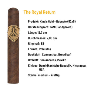 ADV & McKay - The Royal Return King's Gold Robusto - grillstir.comADV & McKay - The Royal Return King's Gold RobustoADV & McKaygrillstir.com100163800170600522