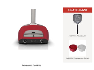 Alfa Forni EVO Hybrid-Pizzaofen Flüssiggas (LPG)/Holz, Rubin Rot - grillstir.comAlfa Forni EVO Hybrid-Pizzaofen Flüssiggas (LPG)/Holz, Rubin RotPizzaofenAlfa Fornigrillstir.com