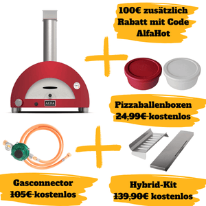 Alfa Forni Moderno 1 Pizze, Gas/Hybrid, Rot SPARBUNDLE - grillstir.comAlfa Forni Moderno 1 Pizze, Gas/Hybrid, Rot SPARBUNDLEAlfa Fornigrillstir.com