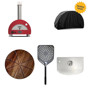 Alfa Portable ROT inkl. Abdeckhaube, Babossa Pizzaschaufel, Teigschaber 2 Stk. & Pizzabrett - grillstir.comAlfa Portable ROT inkl. Abdeckhaube, Babossa Pizzaschaufel, Teigschaber 2 Stk. & PizzabrettPizzaofenAlfa Fornigrillstir.com