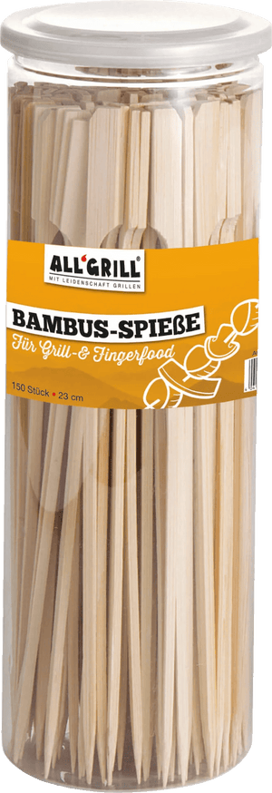 All`Grill Bambus Spieße, 150Stk. 23cm - grillstir.comAll`Grill Bambus Spieße, 150Stk. 23cmALL'GRILLgrillstir.com98164041571098160