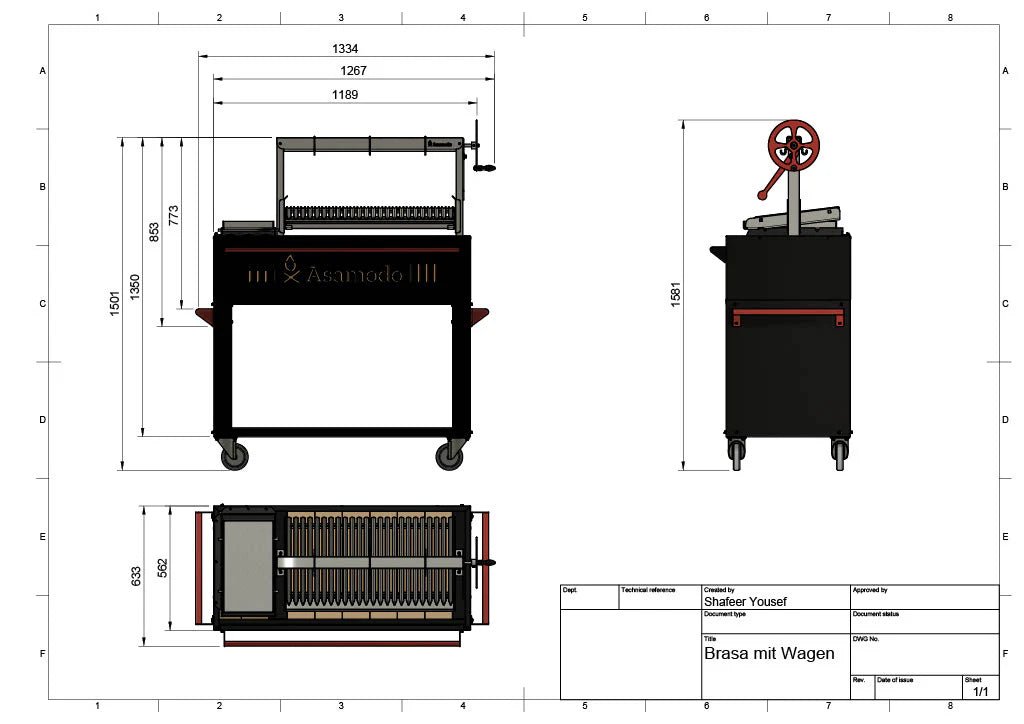 Asamodo Brasa Corten - Argentinischer Asado Holzkohlegrill - grillstir.comAsamodo Brasa Corten - Argentinischer Asado HolzkohlegrillGrillAsamodogrillstir.com