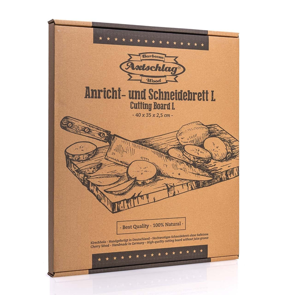 Axtschlag Schneid - und Anrichtbrett, Kirschholz - grillstir.comAxtschlag Schneid - und Anrichtbrett, KirschholzAxtschlaggrillstir.com10002184260186642388