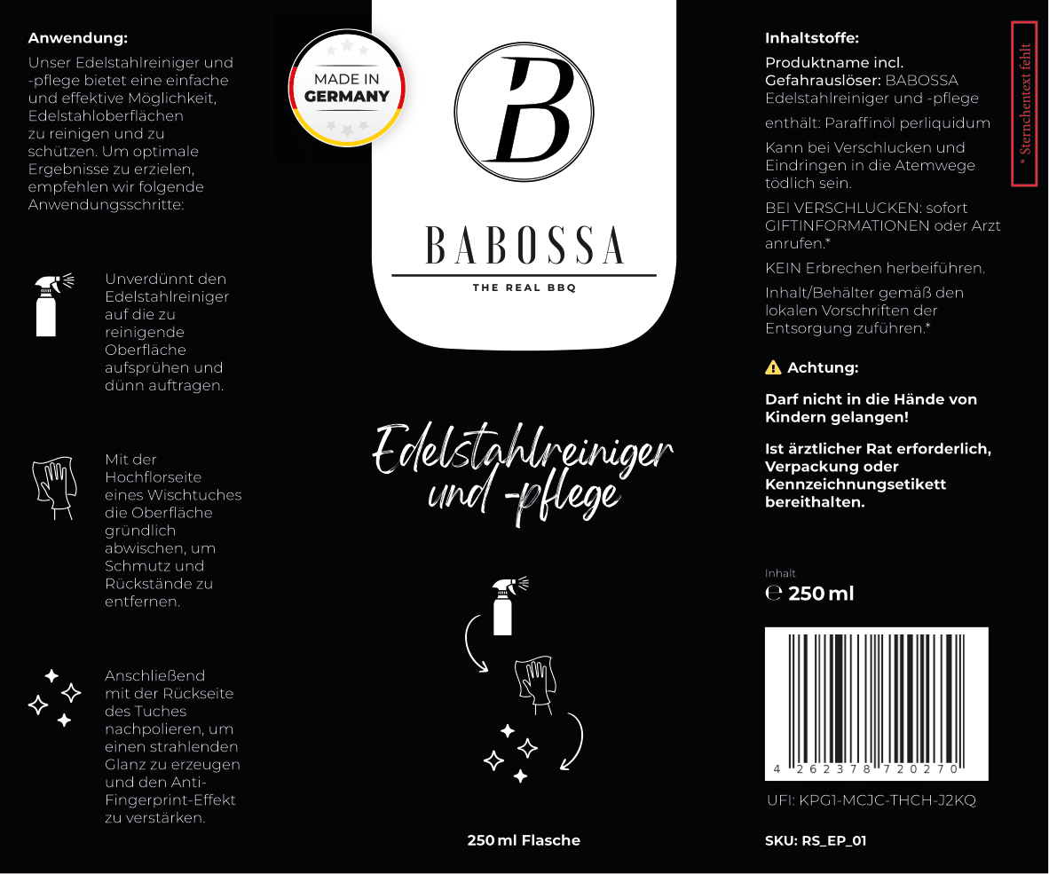 Babossa Edelstahlreiniger und - pflege - grillstir.comBabossa Edelstahlreiniger und - pflegeReinigerBabossagrillstir.comRS_EP_014262378720270