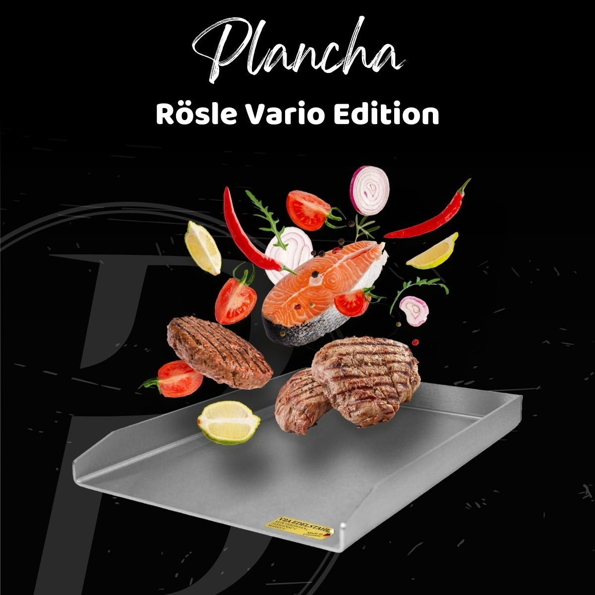 Babossa Plancha, Rösle Videro mit Vario für Videro, Allflame Hero & Epicflame - grillstir.comBabossa Plancha, Rösle Videro mit Vario für Videro, Allflame Hero & EpicflameBABOSSAgrillstir.com