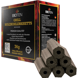 BIOTEN Holzkohlebriketts, 3kg - grillstir.comBIOTEN Holzkohlebriketts, 3kgBiotengrillstir.com