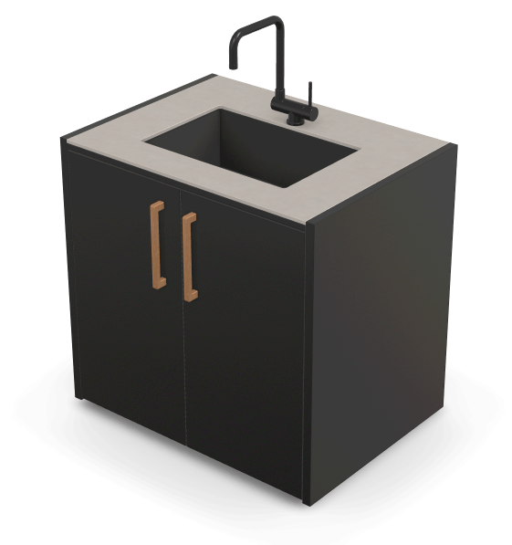 Brabura CT 90 Waschbeckenmodul - grillstir.comBrabura CT 90 WaschbeckenmodulBraburagrillstir.com