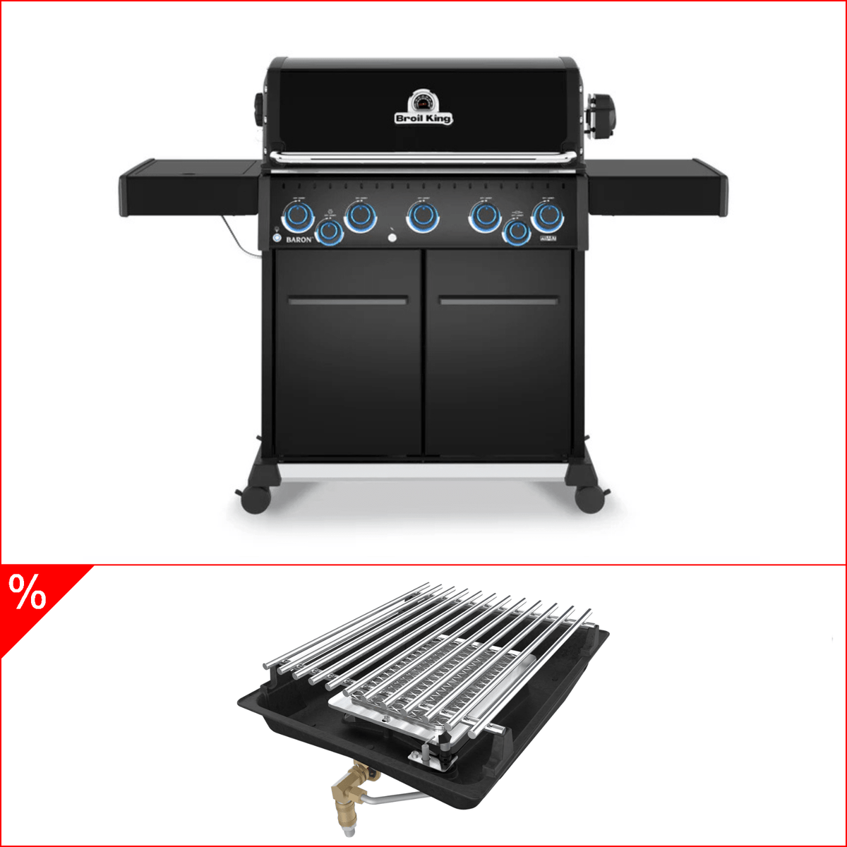 Broil King Baron 590 X Shadow Gasgrill (2026) inkl. Drehspieß & Infrarotbrenner - grillstir.comBroil King Baron 590 X Shadow Gasgrill (2026) inkl. Drehspieß & InfrarotbrennerGrillBroil Kinggrillstir.com