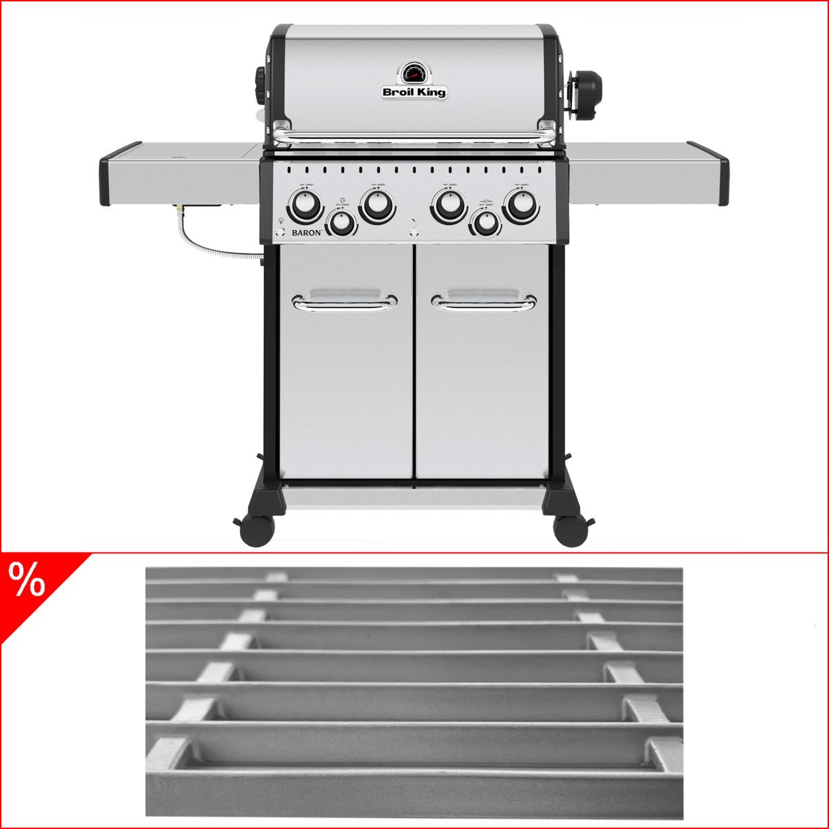 Broil King Baron S 490 IR inkl. Drehspieß, Infrarotbrenner & Edelstahlgussrost - grillstir.comBroil King Baron S 490 IR inkl. Drehspieß, Infrarotbrenner & EdelstahlgussrostGrillbundleBroil Kinggrillstir.com