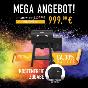 Broil King Crown Pellet 400 Bundle inkl. Abdeckhaube - grillstir.comBroil King Crown Pellet 400 Bundle inkl. AbdeckhaubeGrillbundleBroil Kinggrillstir.com