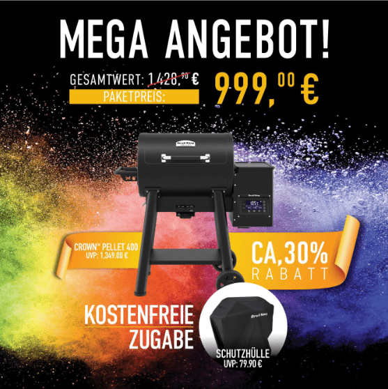 Broil King Crown Pellet 400 Bundle inkl. Abdeckhaube - grillstir.comBroil King Crown Pellet 400 Bundle inkl. AbdeckhaubeGrillbundleBroil Kinggrillstir.com