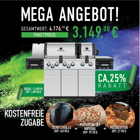 Broil King Regal S 690 PRO IR Bundle inkl. Abdeckhaube, Pizzastein - Set & Pizzacutter - grillstir.comBroil King Regal S 690 PRO IR Bundle inkl. Abdeckhaube, Pizzastein - Set & PizzacutterGrillbundleBroil Kinggrillstir.com