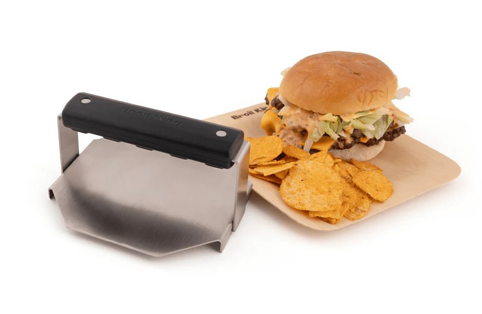Broil King Smash Burgerpresse aus Edelstahl - grillstir.comBroil King Smash Burgerpresse aus EdelstahlGrillzubehörBroil Kinggrillstir.com