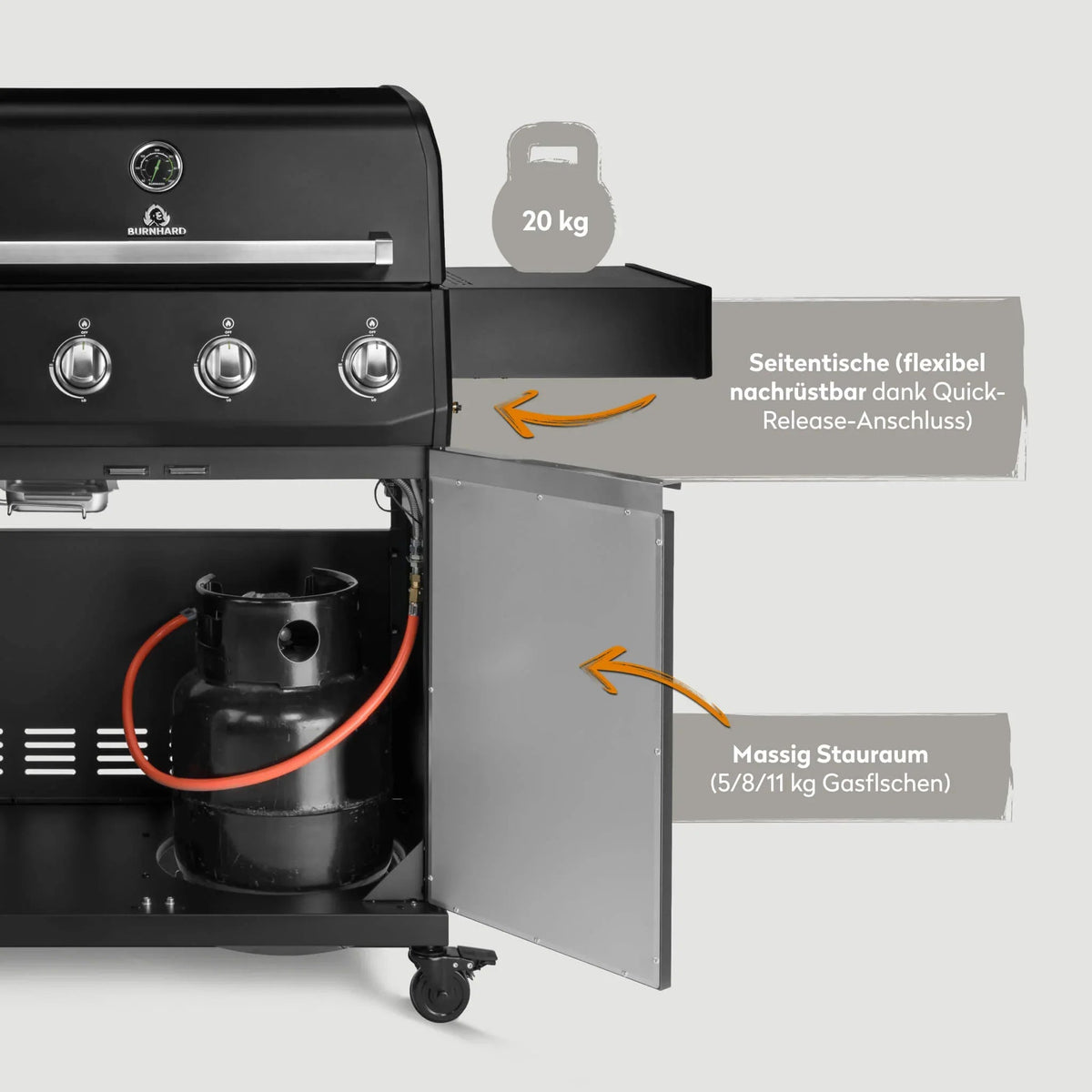 Burnhard Big FRED Base Gasgrill 4 - Brenner Basic mit Edelstahlrost Series 4 - grillstir.comBurnhard Big FRED Base Gasgrill 4 - Brenner Basic mit Edelstahlrost Series 4Burnhardgrillstir.com