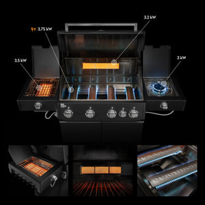 Burnhard Big FRED Deluxe+ Gasgrill Black Edition 4 - Brenner mit Edelstahlrost Series 4 - grillstir.comBurnhard Big FRED Deluxe+ Gasgrill Black Edition 4 - Brenner mit Edelstahlrost Series 4Burnhardgrillstir.com