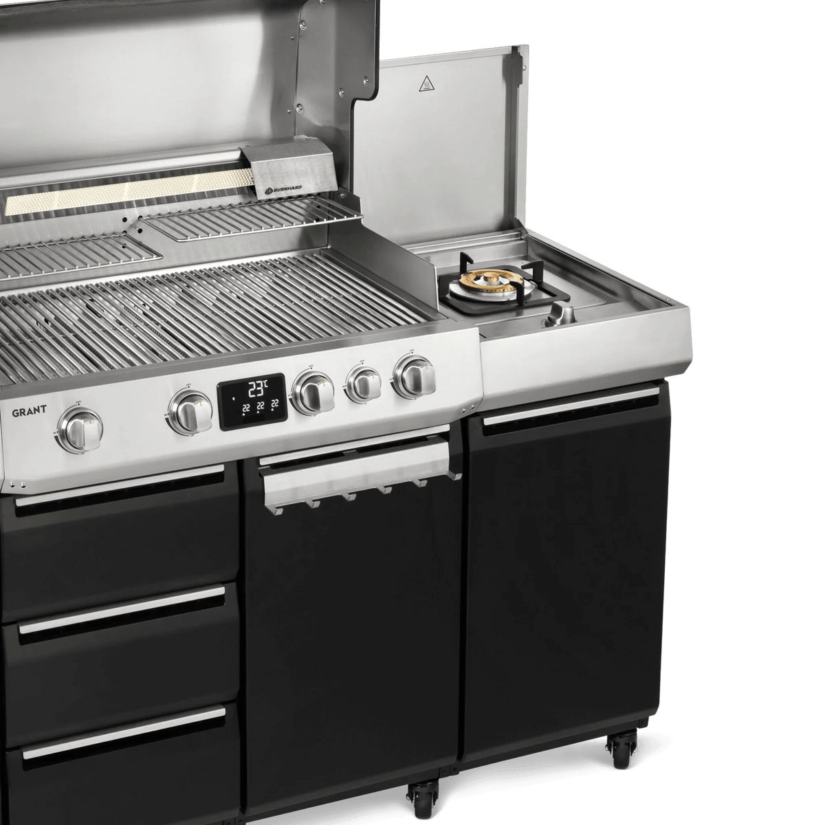 Burnhard Einzelschrank mit Schubladen & Kochfeld für GRANT - grillstir.comBurnhard Einzelschrank mit Schubladen & Kochfeld für GRANTAußenküchenBurnhardgrillstir.com
