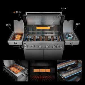 Burnhard Fat FRED Deluxe+ Gasgrill 6 - Brenner Edelstahl mit Edelstahlrost Series 4 - grillstir.comBurnhard Fat FRED Deluxe+ Gasgrill 6 - Brenner Edelstahl mit Edelstahlrost Series 4Burnhardgrillstir.com