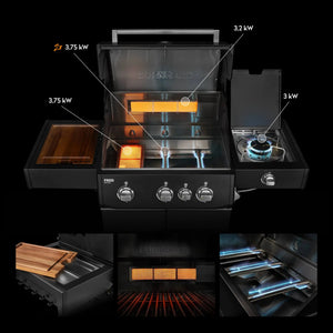 Burnhard FRED Deluxe Gasgrill 3 - Brenner Black Edition mit Edelstahlrost Series 4 - grillstir.comBurnhard FRED Deluxe Gasgrill 3 - Brenner Black Edition mit Edelstahlrost Series 4Burnhardgrillstir.com