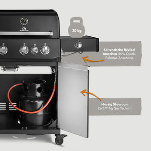 Burnhard FRED Deluxe+ Schwarz mit Gussrosten - grillstir.comBurnhard FRED Deluxe+ Schwarz mit GussrostenGrillBurnhardgrillstir.com