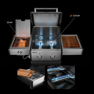 Burnhard FRED Jr. Deluxe Gasgrill Edelstahl 2 - Brenner mit Edelstahlrost Series 4 - grillstir.comBurnhard FRED Jr. Deluxe Gasgrill Edelstahl 2 - Brenner mit Edelstahlrost Series 4Burnhardgrillstir.com