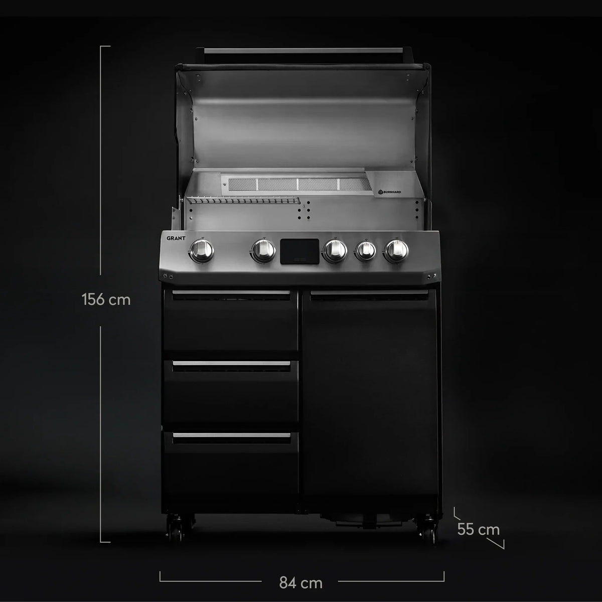 Burnhard GRANT Base - Modularer Gasgrill 4 - Brenner mit Türen und Edelstahlrost - grillstir.comBurnhard GRANT Base - Modularer Gasgrill 4 - Brenner mit Türen und EdelstahlrostGrillBurnhardgrillstir.com