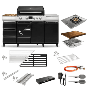 Burnhard GRANT Pro - Modularer Gasgrill 4 - Brenner mit Türen und Gusseisenrost - grillstir.comBurnhard GRANT Pro - Modularer Gasgrill 4 - Brenner mit Türen und GusseisenrostGrillBurnhardgrillstir.com