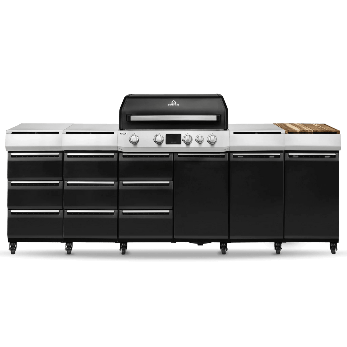 Burnhard GRANT Station - Modularer Gasgrill 4 - Brenner mit Schubladen und Gusseisenrost - grillstir.comBurnhard GRANT Station - Modularer Gasgrill 4 - Brenner mit Schubladen und GusseisenrostAußenkücheBurnhardgrillstir.com