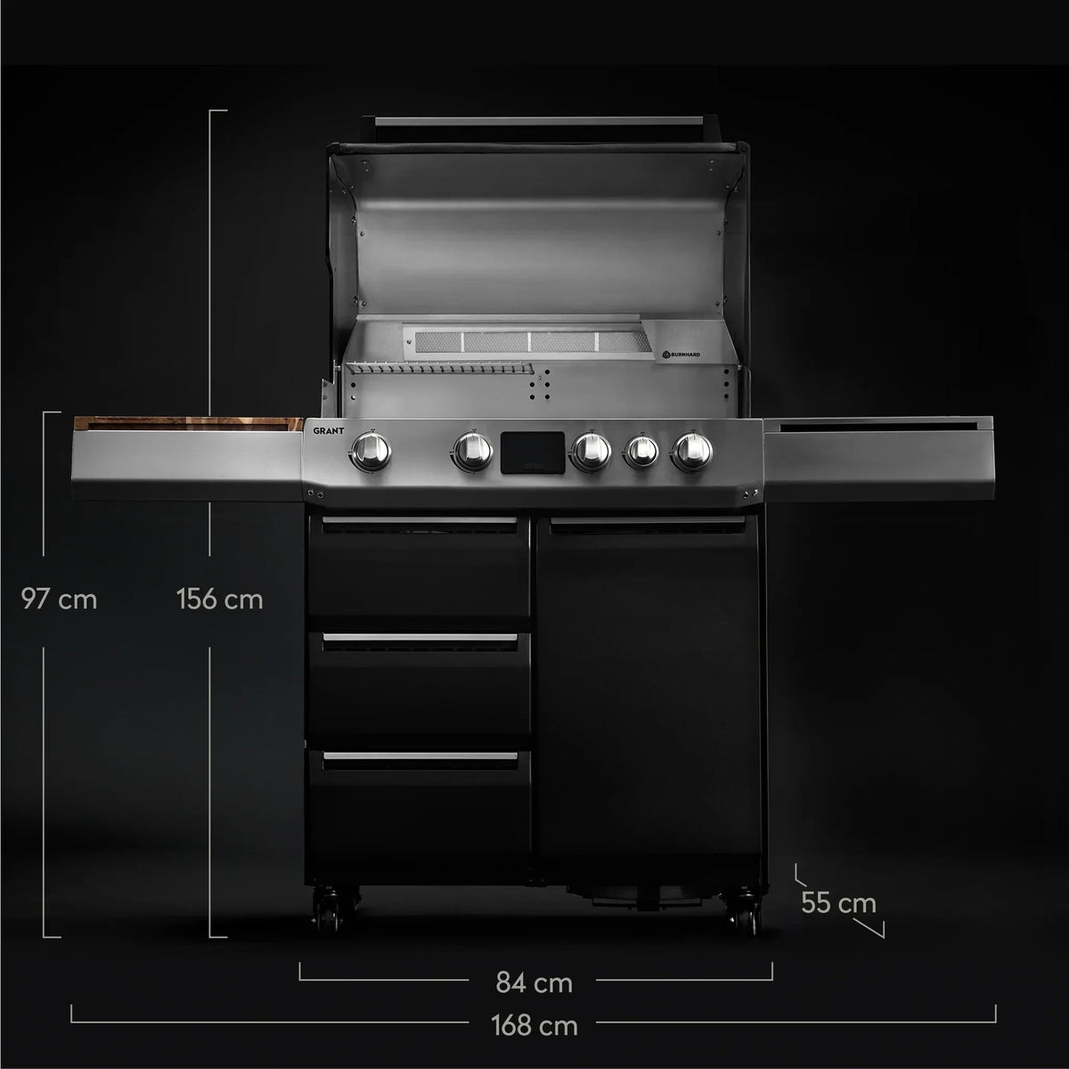 Burnhard GRANT Upgrade - Modularer Gasgrill 4 - Brenner mit Schubladen und Edelstahlrost - grillstir.comBurnhard GRANT Upgrade - Modularer Gasgrill 4 - Brenner mit Schubladen und EdelstahlrostGrillBurnhardgrillstir.com