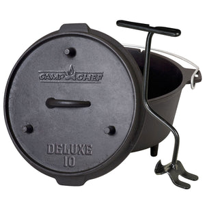 Camp Chef Dutch Oven Deluxe, 10" - grillstir.comCamp Chef Dutch Oven Deluxe, 10"Camp Chefgrillstir.comCC - DO10EU0033246216058