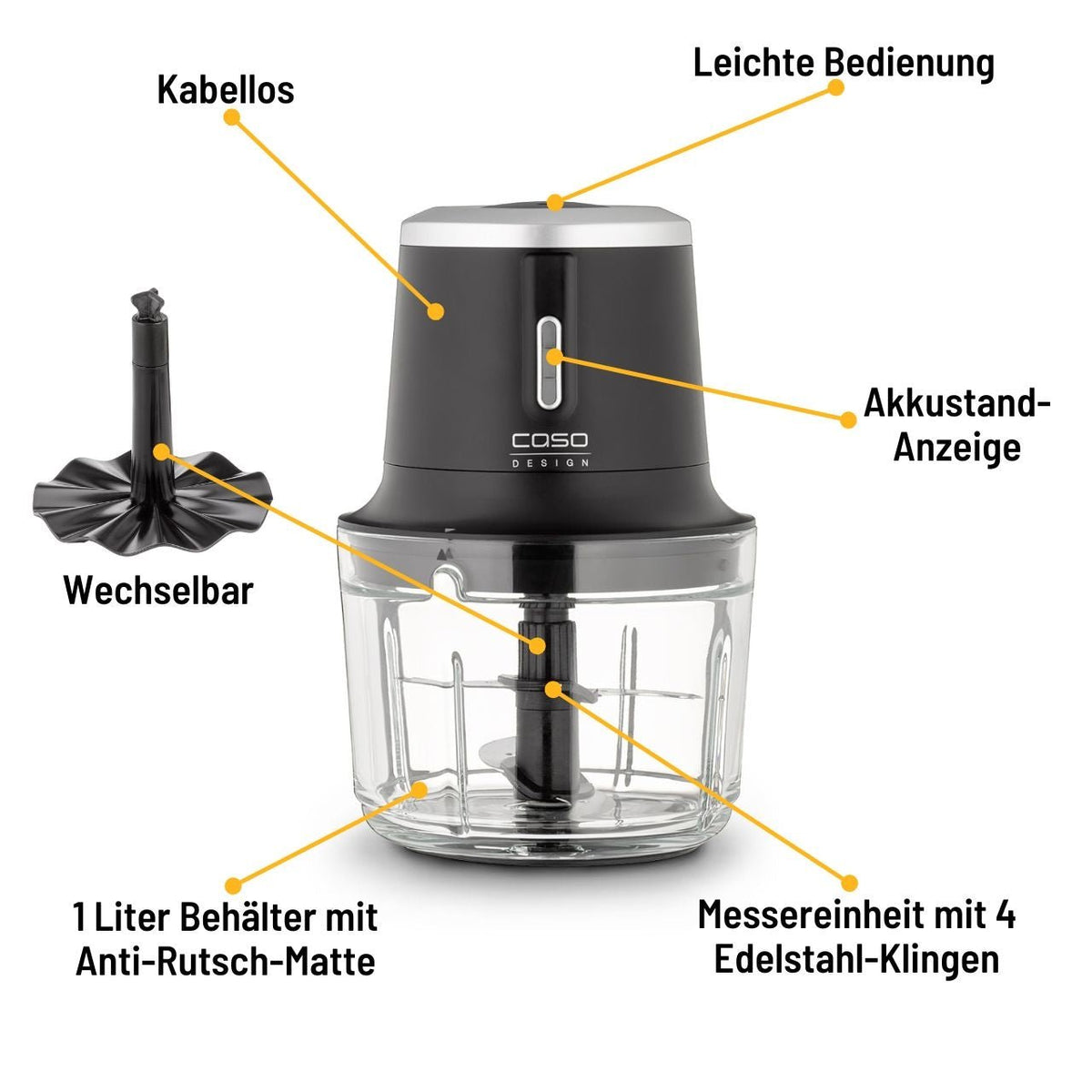 CASO Chop & Go Akku - Multizerkleinerer - grillstir.comCASO Chop & Go Akku - MultizerkleinererCASOgrillstir.comcg17474038437017472
