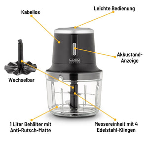 CASO Chop & Go Akku - Multizerkleinerer - grillstir.comCASO Chop & Go Akku - MultizerkleinererCASOgrillstir.comcg17474038437017472