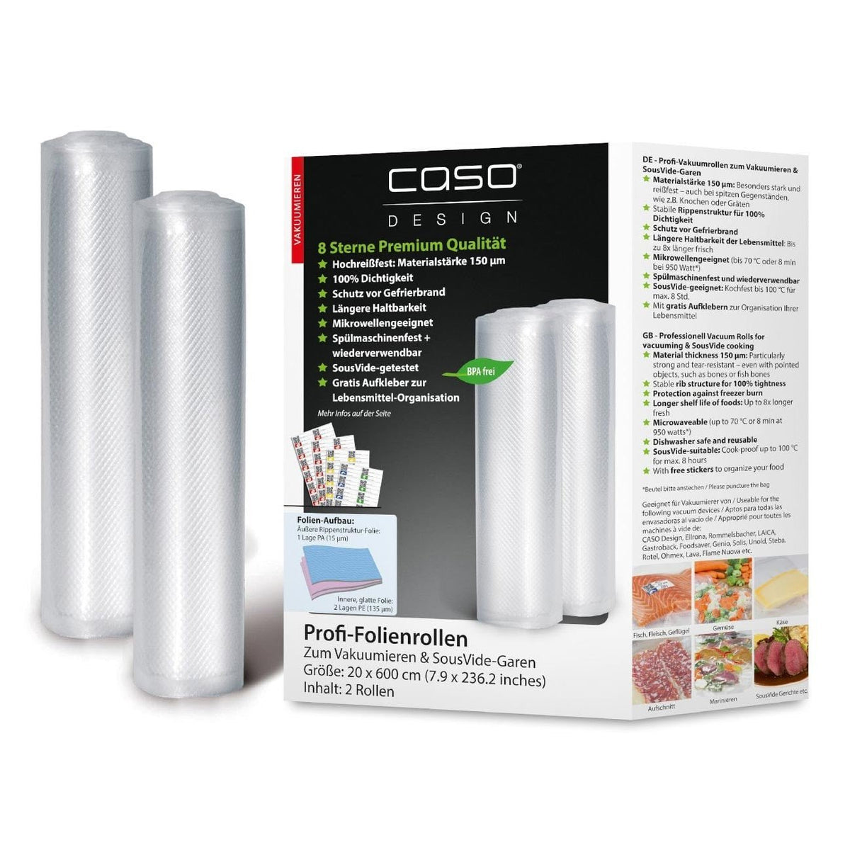 CASO Folienrollen, 20x600cm 2Stk. - grillstir.comCASO Folienrollen, 20x600cm 2Stk.CASOgrillstir.comcg12214038437012217