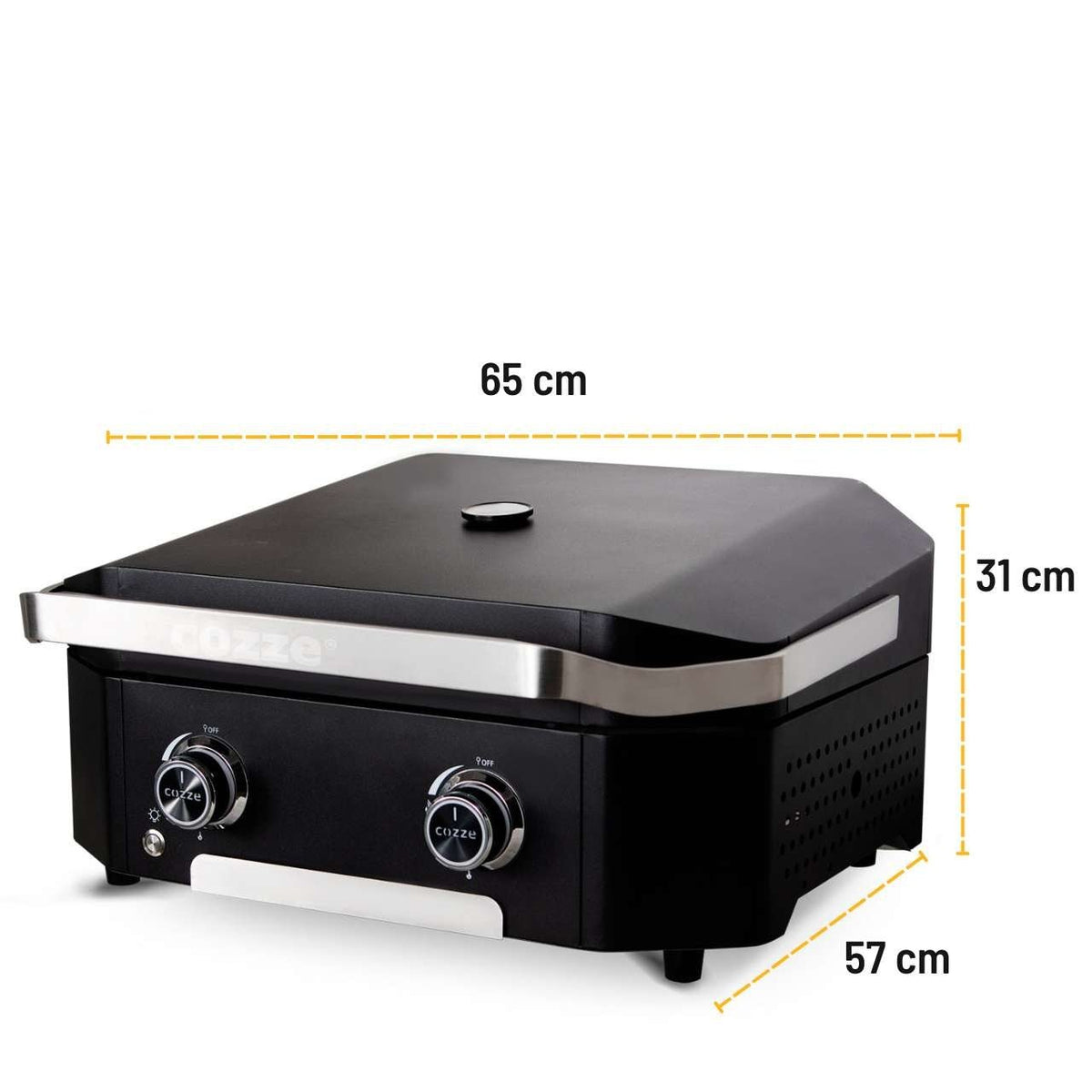 Cozze Plancha 600, 2 Brenner, 6,4kW inklusive Druckminderer und Schlauch, Wendbare Gussplatte - grillstir.comCozze Plancha 600, 2 Brenner, 6,4kW inklusive Druckminderer und Schlauch, Wendbare GussplatteCOZZEgrillstir.comco_905155708614905159