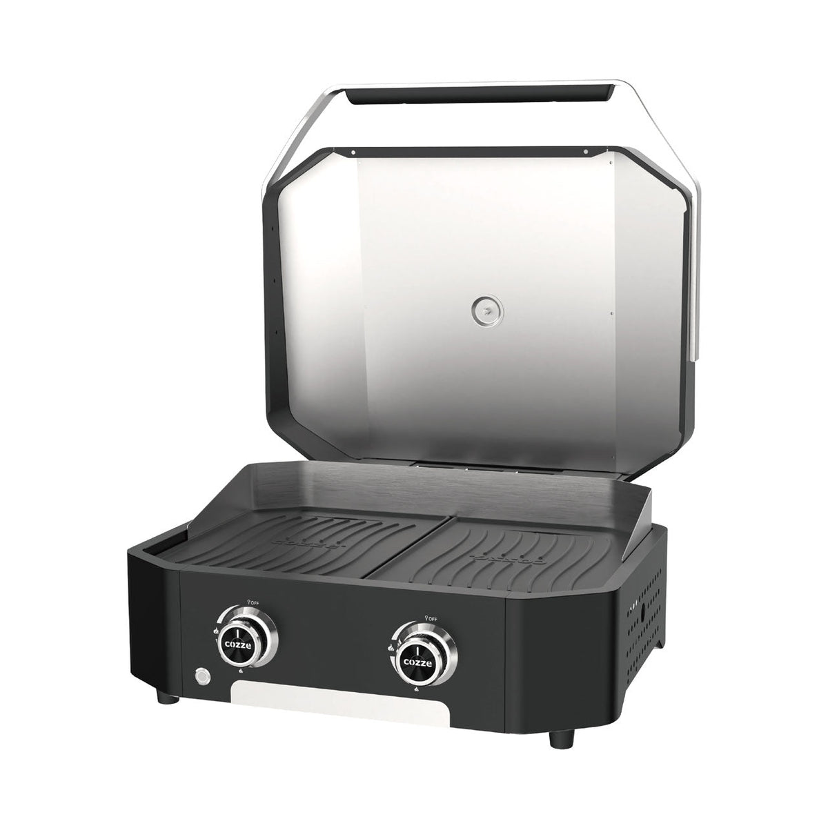 Cozze Plancha 600, 2 Brenner, 6,4kW inklusive Druckminderer und Schlauch, Wendbare Gussplatte - grillstir.comCozze Plancha 600, 2 Brenner, 6,4kW inklusive Druckminderer und Schlauch, Wendbare GussplatteCOZZEgrillstir.comco_905155708614905159