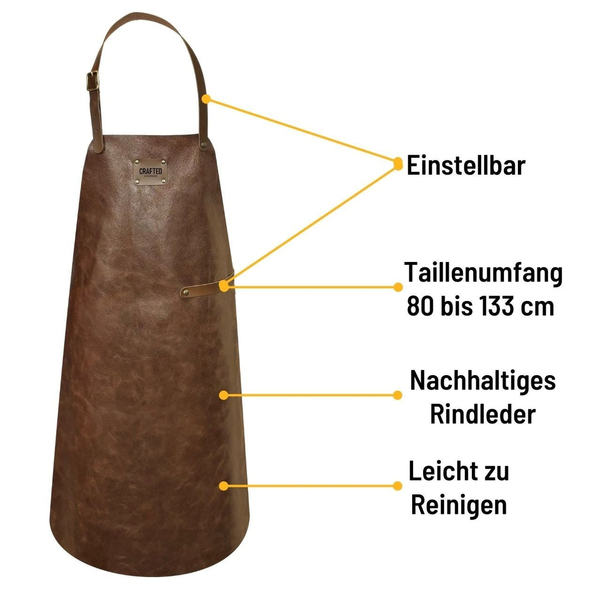 Crafted Lederschürze, Braun - grillstir.comCrafted Lederschürze, BraunCraftedgrillstir.com8868647446047886864