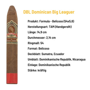 DBL Dominican Big Leaguer - Formula Belicoso - Dominikanische Republik - grillstir.comDBL Dominican Big Leaguer - Formula Belicoso - Dominikanische RepublikPasionpurogrillstir.com150183800170600751
