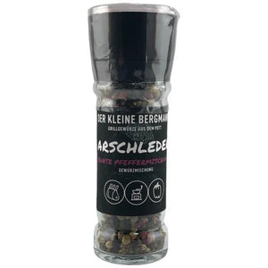Der Kleine Bergmann Arschleder Bunte Pfeffermischung, 50g Mühle - grillstir.comDer Kleine Bergmann Arschleder Bunte Pfeffermischung, 50g MühleDer kleine Bergmanngrillstir.com