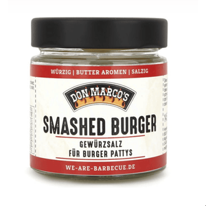 Don Marco's Smashed Burger Extra Taste Gewürz, 145g Glas - grillstir.comDon Marco's Smashed Burger Extra Taste Gewürz, 145g GlasGewürzDon Marco'sgrillstir.com