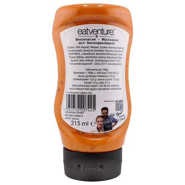 Eatventure Baconnaise, 315ml - grillstir.comEatventure Baconnaise, 315mlGrillsauceEatventuregrillstir.com