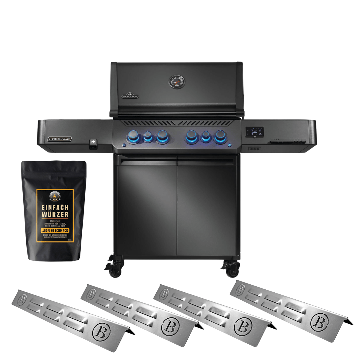 Einfach Grillen Bundle - Napoleon Phantom Prestige 500 Connected inkl. Einfach Würzer und BABOSSA Flammschutzblechen - grillstir.comEinfach Grillen Bundle - Napoleon Phantom Prestige 500 Connected inkl. Einfach Würzer und BABOSSA FlammschutzblechenGrillbundleEinfach Grillengrillstir.com