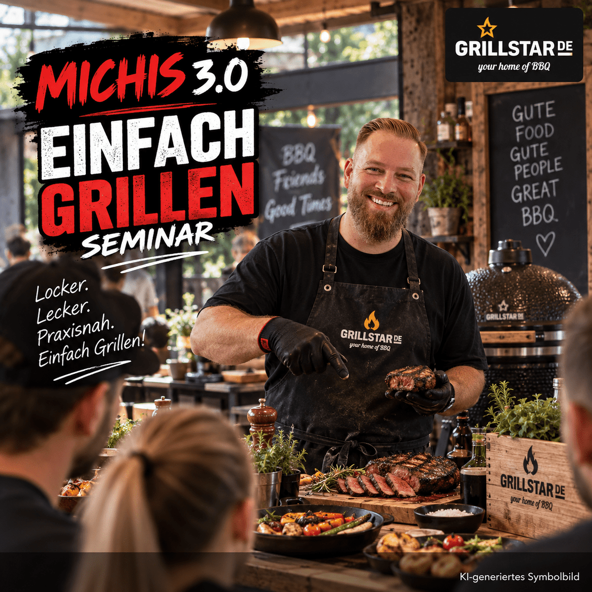 Grillstar Michis 3.0 "Einfach Grillen" Seminar 2027 - grillstir.comGrillstar Michis 3.0 "Einfach Grillen" Seminar 2027Grillstargrillstir.com