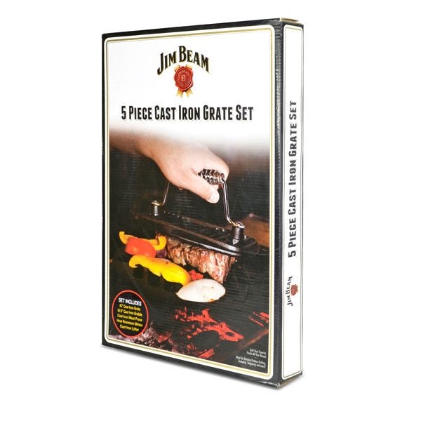 Jim Beam Gusseisernes Grillrost 5 in 1 Set - grillstir.comJim Beam Gusseisernes Grillrost 5 in 1 SetGrillstargrillstir.comJB701613