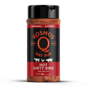 Kosmos Q Dirty Bird Hot Seasoning - 11 oz - grillstir.comKosmos Q Dirty Bird Hot Seasoning - 11 ozKosmos Qgrillstir.com