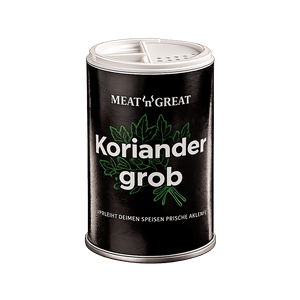 Meat 'n' Great Koriander grob, Streuer, 50g - grillstir.comMeat 'n' Great Koriander grob, Streuer, 50gMeat 'n' Greatgrillstir.com