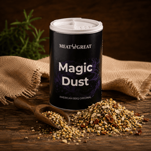 Meat 'n' Great Magic Dust, Streuer, 100g - grillstir.comMeat 'n' Great Magic Dust, Streuer, 100gMeat 'n' Greatgrillstir.com
