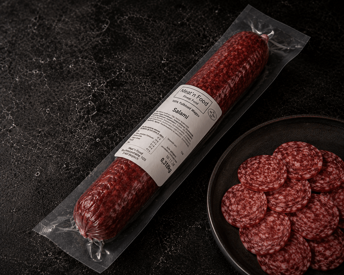 Meat'n'Food 100% fullblood Salami - grillstir.comMeat'n'Food 100% fullblood SalamiLebensmittelMeat 'n' Foodgrillstir.com